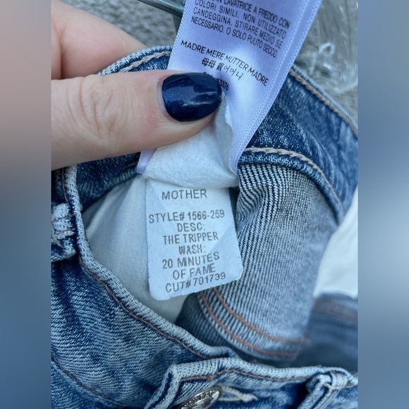 MOTHER Superior The Tripper Straight Leg Jeans in 20 Minutes of Fame Size 25 - Picture 13 of 15